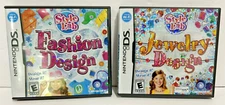 EUC Nintendo DS Style Lab Lot of 2 Fashion Design & Jewelry Design both complete