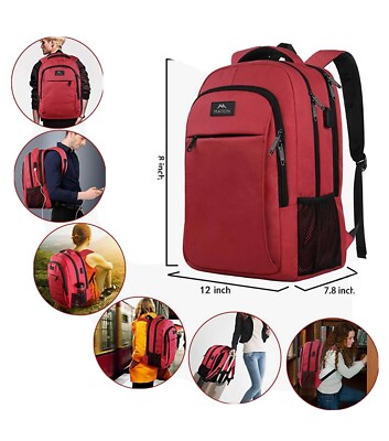 Matein Mlassic Travel Laptop Backpack Gray 714929947512|