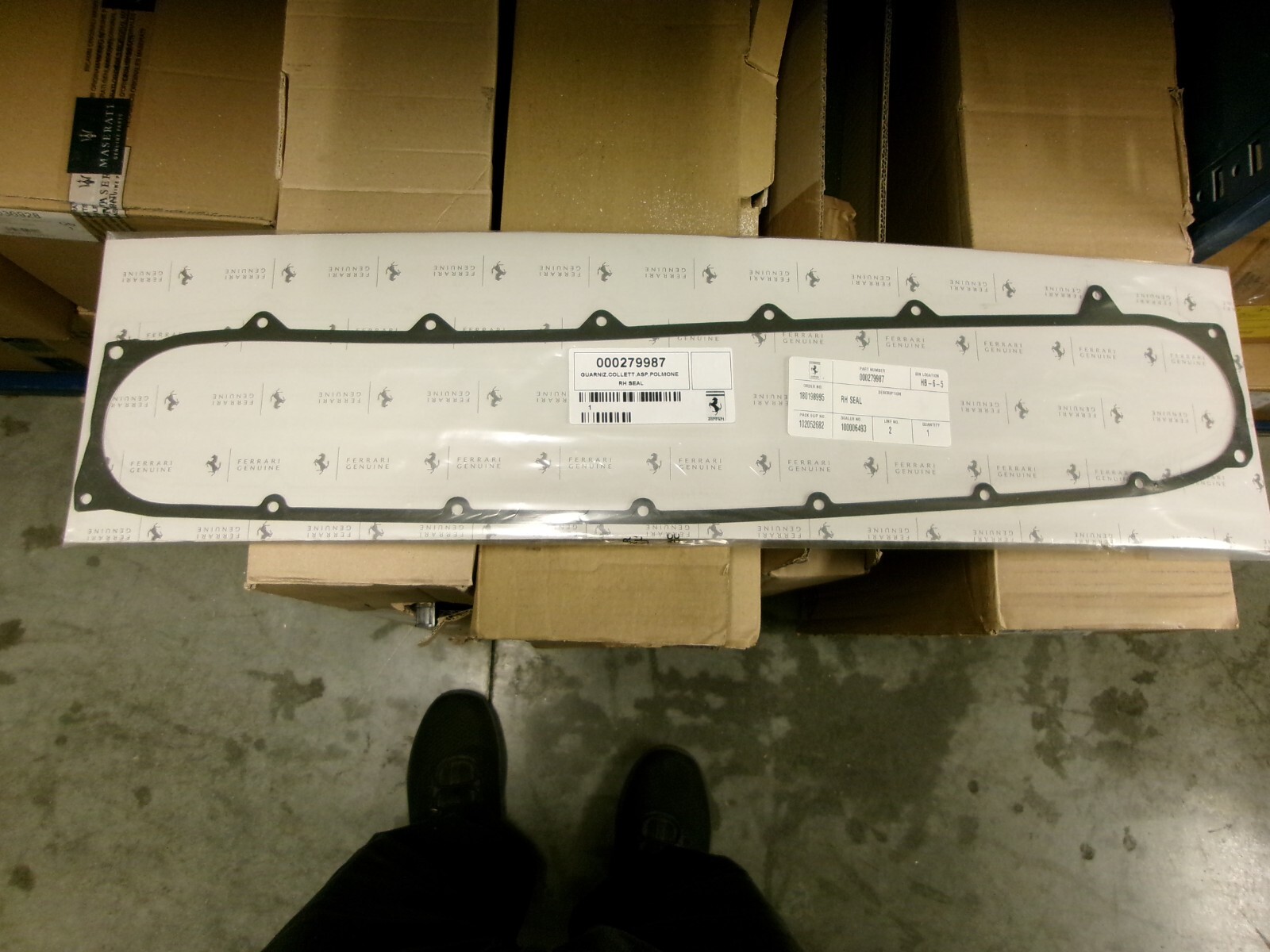 Ferrari F12 Berlinetta RH air intake Gasket #279987