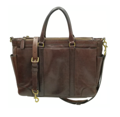 Coach LARGE 71057 Metropolitan Bleecker Dark Brown Leather
