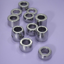 Male Stainless Steel Magnetic Ball Stretcher Testicle Weight Penis Ring Enhancer