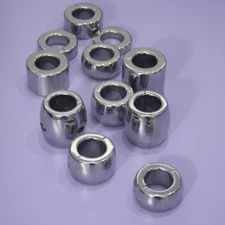 Male Stainless Steel Magnetic Ball Stretcher Testicle Weight Penis Ring Enhancer