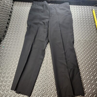 100 cotton mens dress pants Racquet Club Dress pants Black 100% cotton 38x29 mens dress pants trousers