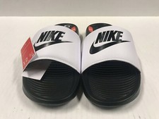 New Nike Victori One Slide CN9675-005 Black/Black-White - Men's Size 12