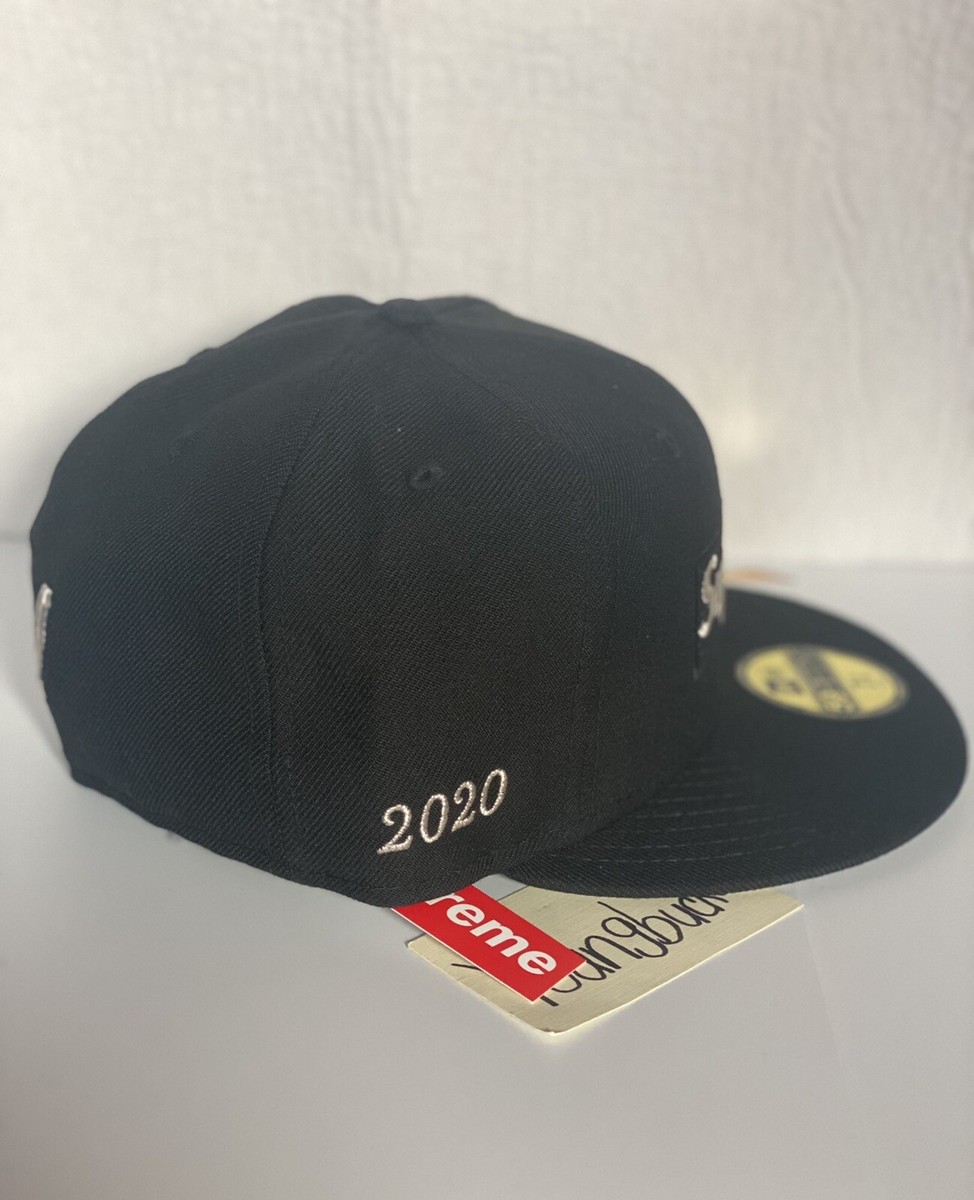 Supreme $1M Metallic Box Logo New Era Black SS20 Size7 3/8 | eBay
