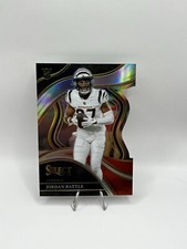 Jordan Battle 2023 Select Club Level Die-Cut Black Red Prizm RC #253 Bengals