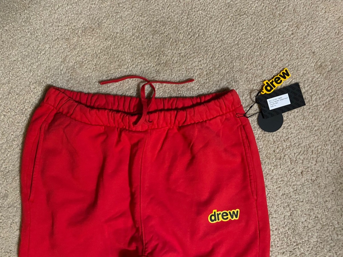DREW HOUSE secret sweatpants Mens Sz XL red Authentic | eBay