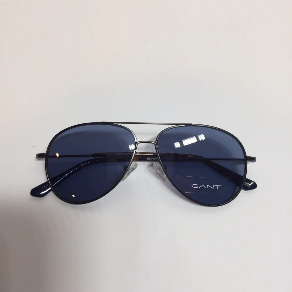 Nuevo en caja Lentes Gant 7097/S 09V Mate Gunmetal Azul Aviador Gafas de Sinteización Foto 4 de 4