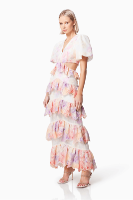 cotter maxi dress blue floral Carolyn Floral Print Maxi Dress Blue/White | Wedding Guest Dress