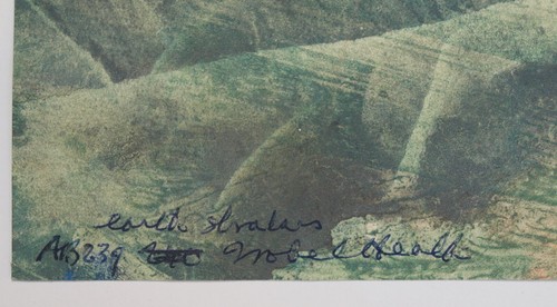 Isobel Atterbury Heath. Gouache auf Papier 'Earth Stratas' AB239 - Bild 2 von 2