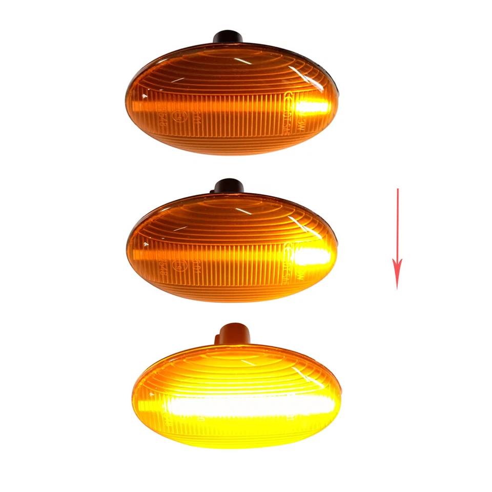 Yellow For Subaru Forester 2000-2005 2006 2007 LED Dynamic Side Marker Light — 第 4/4 张图片