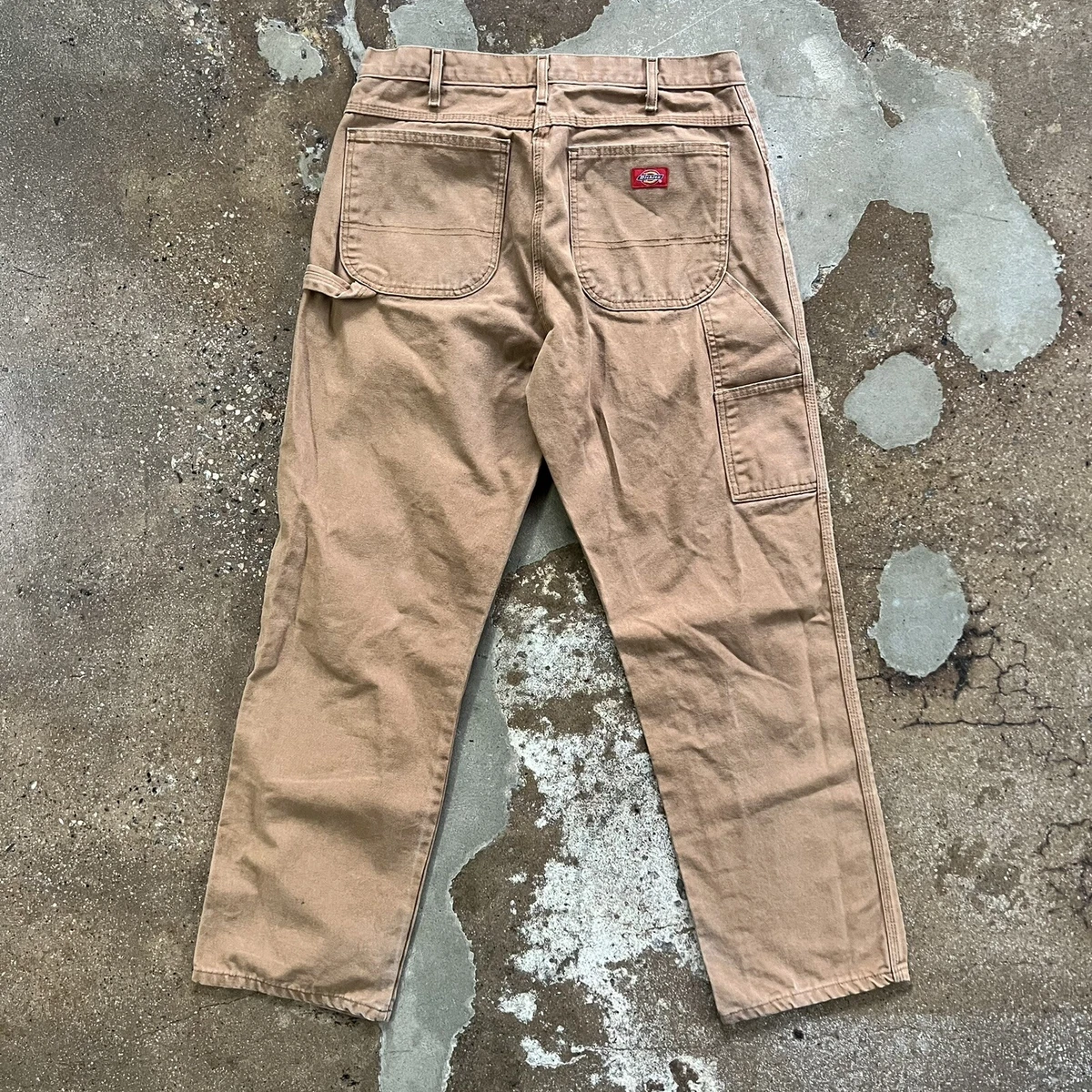 Vintage Brown Duck Canvas Dickies Work Pants 34x32 90s Y2K Workwear  Carpenter