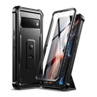 Dexnor Full Body Stoßfestes Hülle für Google Pixel 6 Pro mit Kickstand