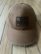 Farm Bureau Insurance Hat Cap Brown Camo Made In USA Americap