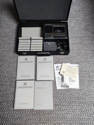 Linguaphone Englisch Kurs Kassetten + Bücher + Mini LAB MK2 Top Zustand 