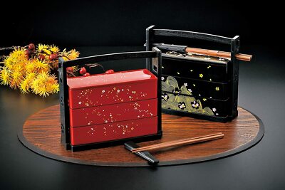 HAKOYA BENTO Lunch Box Hanami Bento 3 tier Sakura Flower with