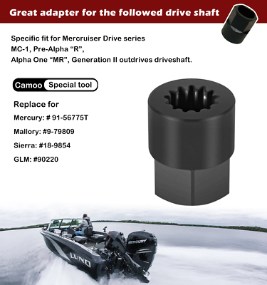 13-Spline Drive Shaft Adapter for Mercury Mercruiser 91-56775T