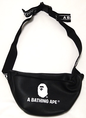 希少！A BATHING APE LEATHER TAG BAG TAG 希少！A BATHING APE