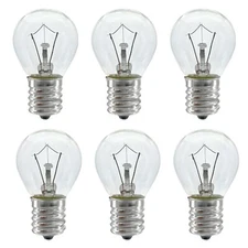 Lava Lamp Bulb 6 Pack 25 Watt Lava Lamp Light Bulb S11 E17 Base 120 Volt 14.5"