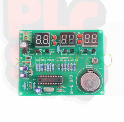 AT89C2051 9V-12V 6 Digital LED Electronic Clock Parts Components DIY Kit Module