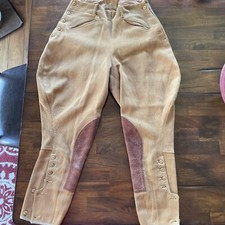 Vintage 1910s Wool Whipcord Riding Pants WWI Military Breeches Calvary Antique