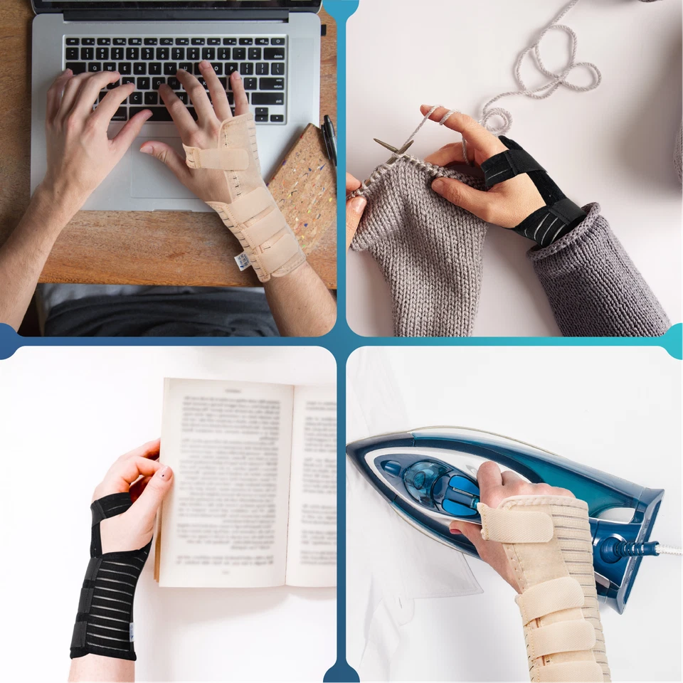 Actesso Breathable Wrist Support Splint for Sprain Injury Carpal Tunnel Pain - Image 3 of 4