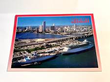 Port of Miami, Florida Vintage Postcard - Cruise Ships