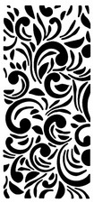 Really Great Stencils, Happy Swirls, 4X9", Flourish Stencil, Background, Swoop