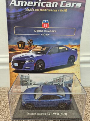 1/43 DEAGOSTINI AMERICAN CARS COLLECTION 2020 DODGE CHARGER SXT AWD CAR #63
