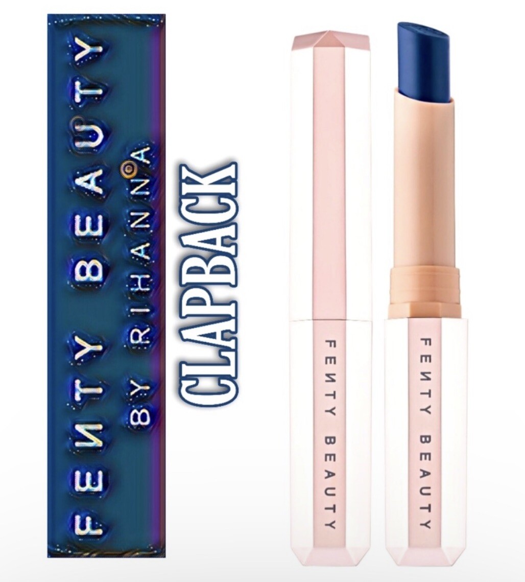 Blue Rihanna New Lipstick Fenty Beauty By Rihanna Mattemoiselle