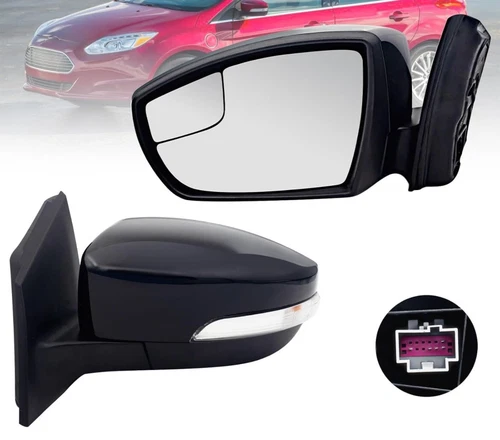Driver Side Mirror Compatible Ford FOCUS 2012/18 With Turn Signal Light 5 Pins