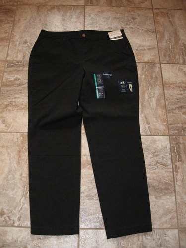 NWT FADED GLORY SLIM CHINO black Pants 