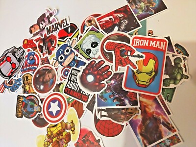 MARVEL DC COMICS VINYL PVC AUFKLEBER SKATEBOARD AUTO FAHRRAD GEPÄCK AUFKLEBER CARTOONS