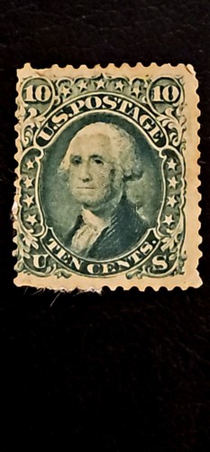 Green Washington 10 Cent Stamp Scotts Number 89 - Picture 5 of 5