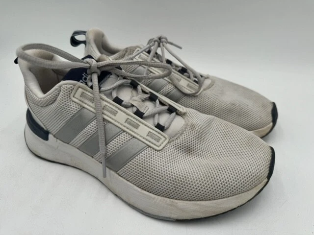ADIDAS MEN'S RACER TR21 TRAIL RUNNING SHOES GREY WHITE BLUE SIZE 8.5