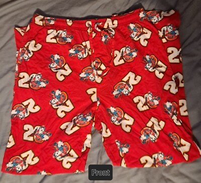 Coca Cola NASCAR Pajama Pants #20 Men Sz Medium Polar Bear Tony Stewart Red 