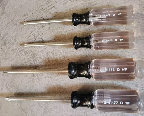 Vintage Craftsman USA Torx Screwdriver Driver Set T15 T20 T25 T30 4 Piece Sears - Picture 4 of 4