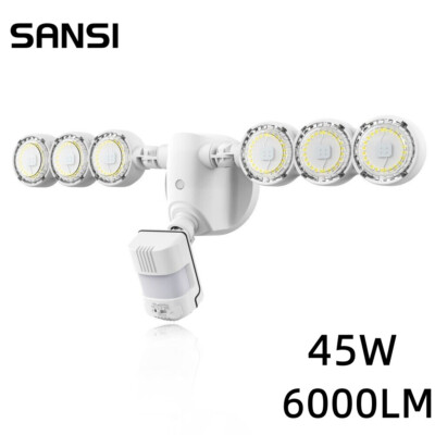 600W Equivalent Outdoor LED Motion Sensor Flood Light Home Security Light IP65
