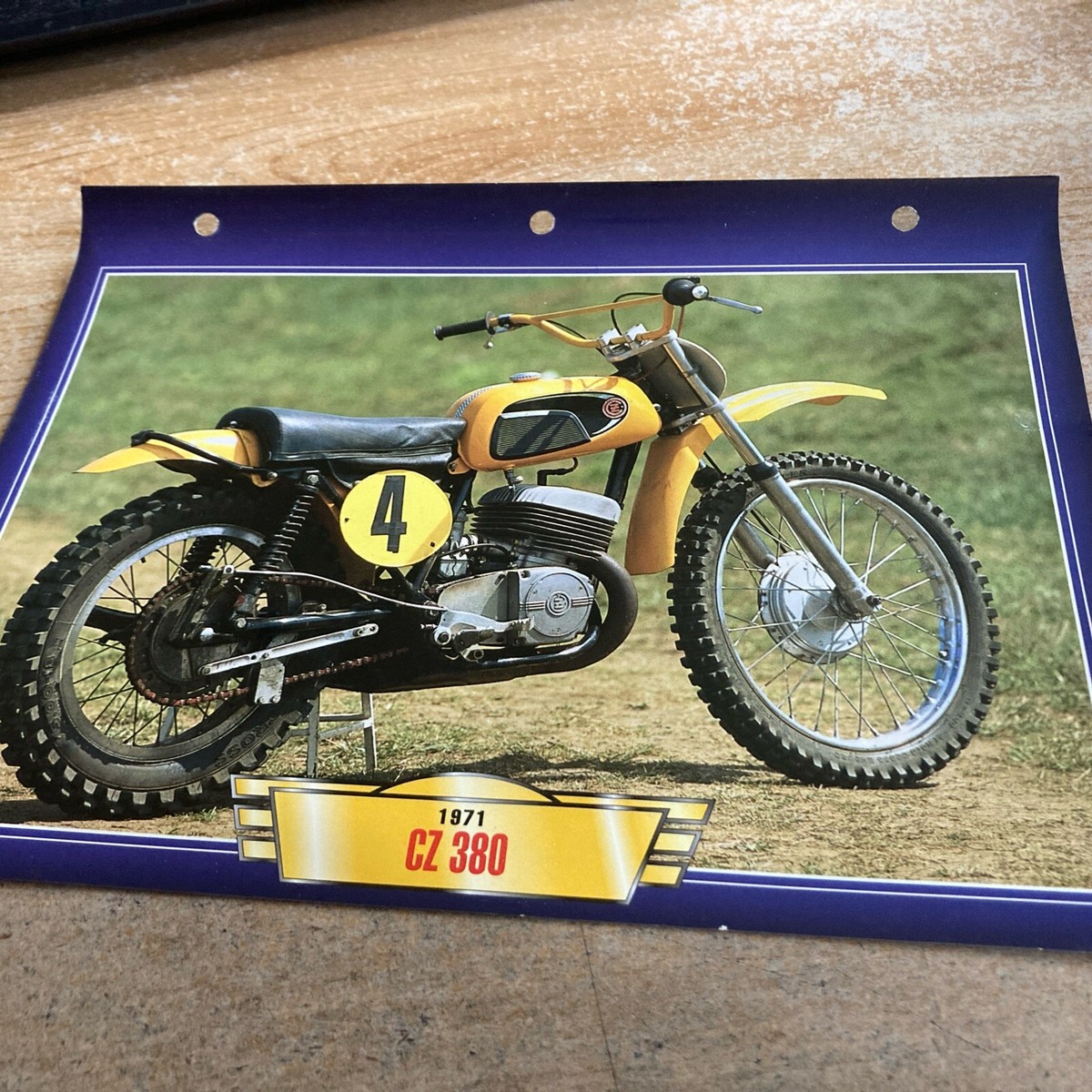 CZ 380 1971 Cross Sheet Motorcycle Passion Collection Atlas | eBay