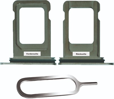 iPHONE 11 PRO / MAX SIM KARTEN HALTER TRAY ADAPTER FACH STECKER SLOT NACHTGRÜN