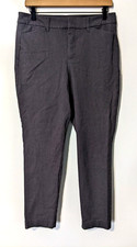 Old Navy Women's Pixie High Rise Secret-Slim Pocket Pants Sz 10 Dark Gray EUC