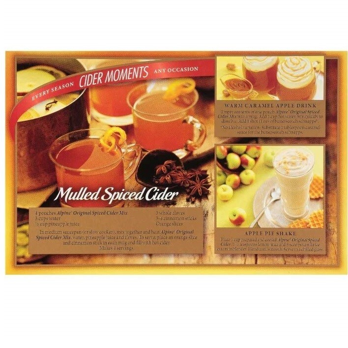 Alpine Spiced APPLE CIDER Original 22 Single Serve K-CUPS Instant