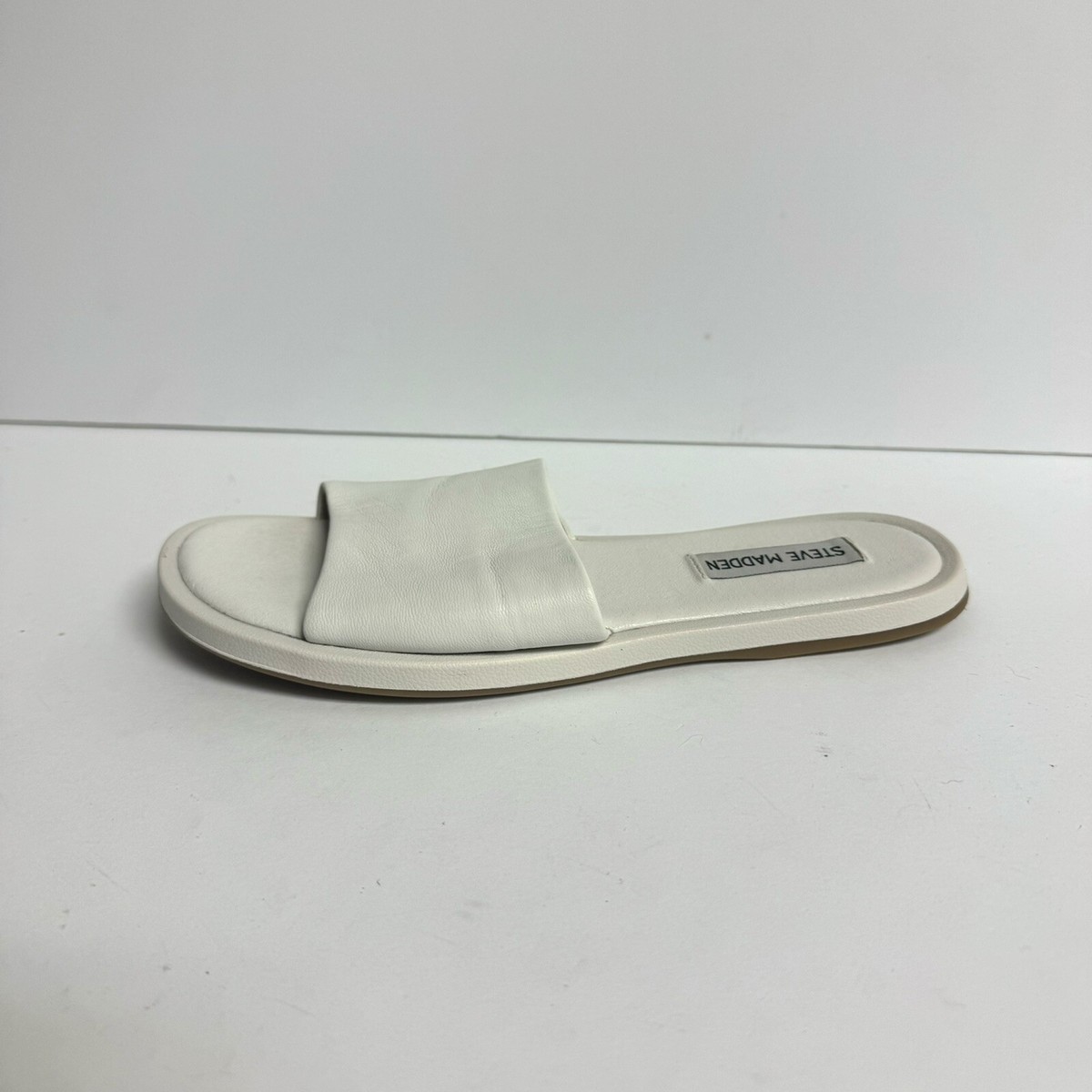 Steve Madden Womens Siena Sandal White Size M