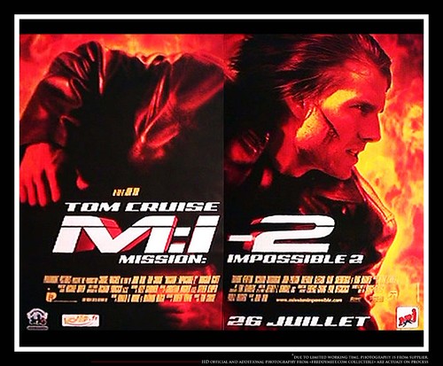 MISSION IMPOSSIBLE 2 Huge French 2SH Rolled Vintage Movie Poster Original 2000