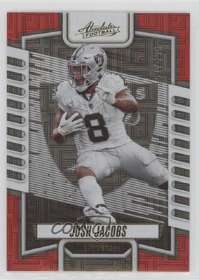2023 Panini Absolute Red Squares 351/499 Josh Jacobs #52 1d4m