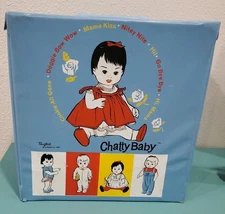 Mattel Chatty Baby Storage Carry Case Blue 1962--Case Only