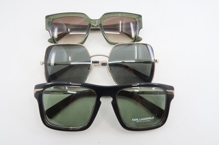 RESTPOSTEN x3 KARL LAGERFIELD Sonnenbrillengestell Made in Italy Deadstock