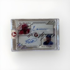 2025 Topps Pristine Pair Dual Autograph Elly De La Cruz Bobby Witt Jr. MLB Card