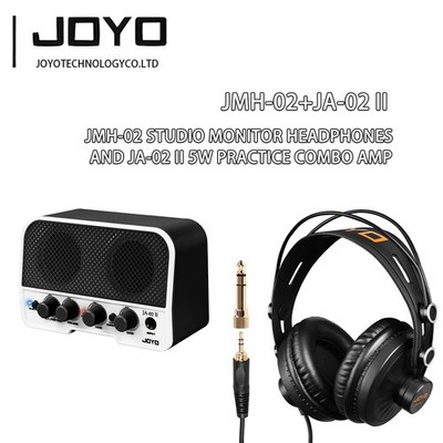 JOYO JMH-02 Studio Monitor Headphones and JA-02 II 5W Mini Practice Combo Amp