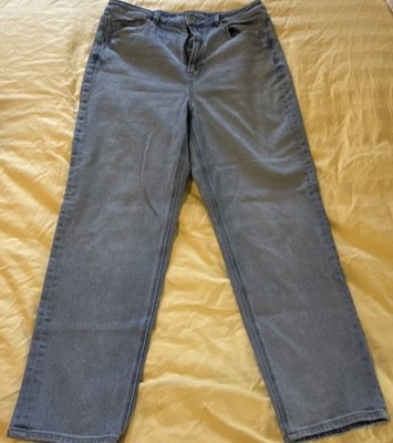 American Eagle Jeans Womens 14 Regular Light  Blue Mom Straight Jean